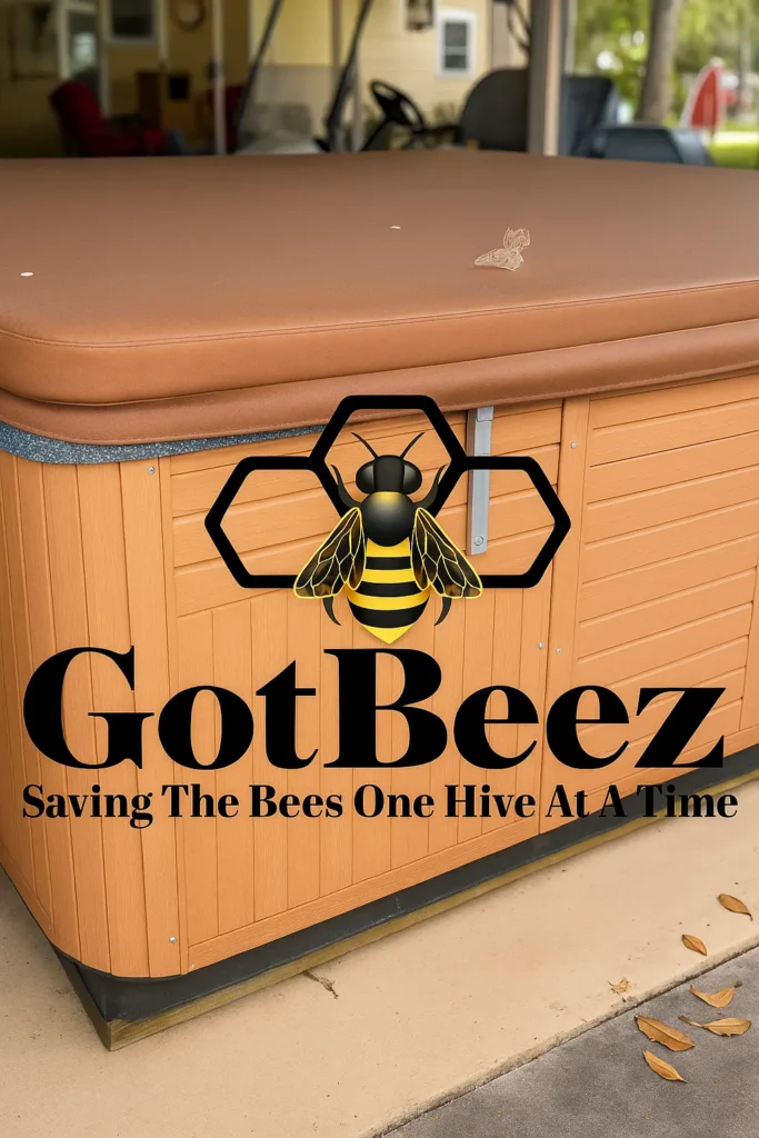 Removing Bees near a jacuzzi in Pembroke Pines​